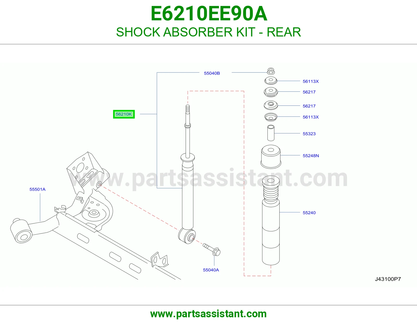 مساعد خلفي E6210EE90A