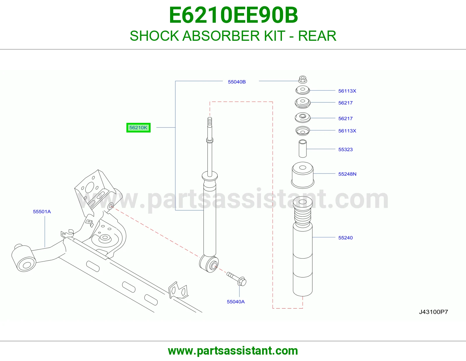 مساعد خلفي E6210EE90B