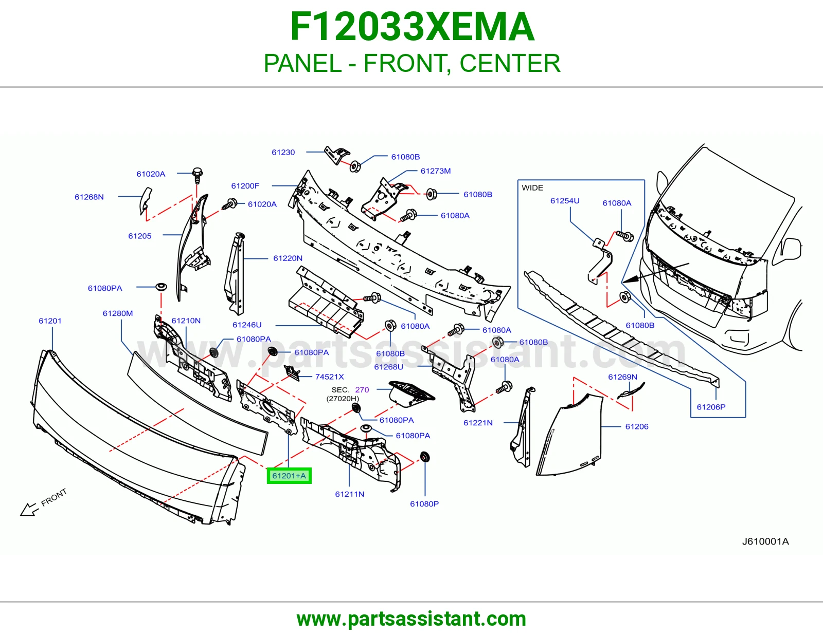 صاجة أمامي وسط F12033XEMA