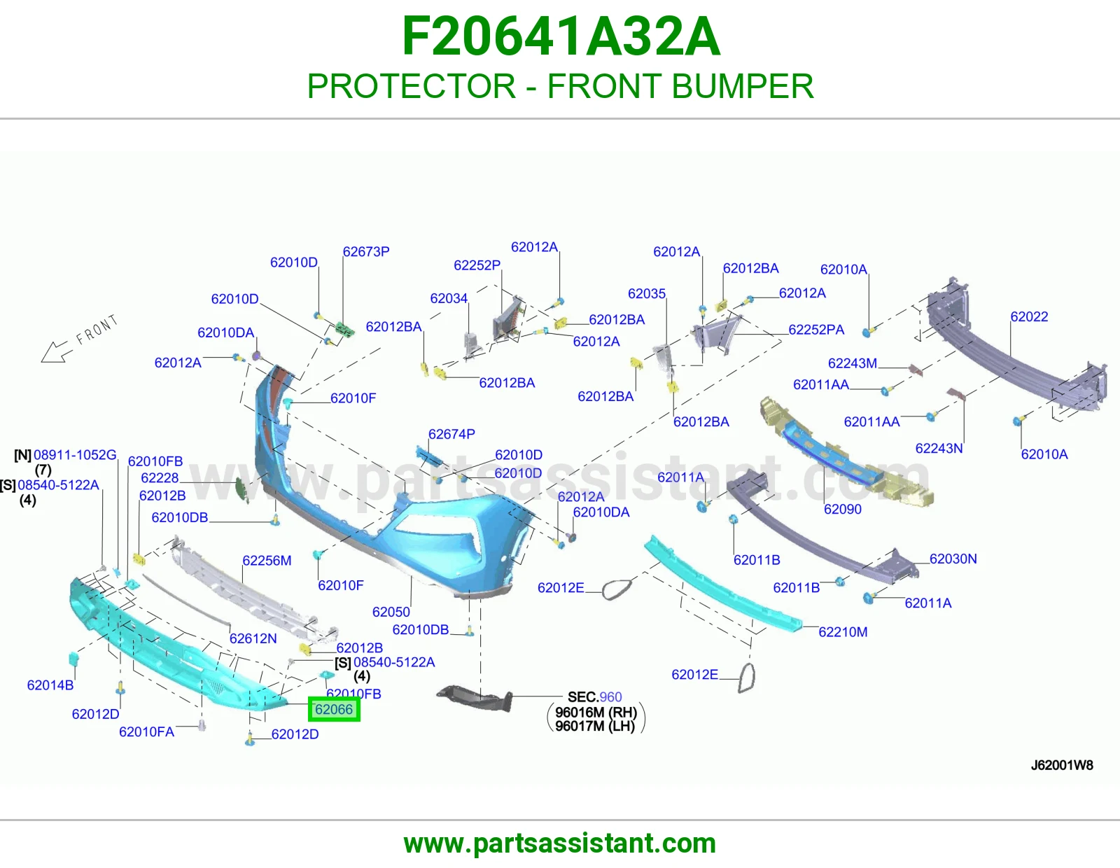 واقي صدام أمامي F20641A32A
