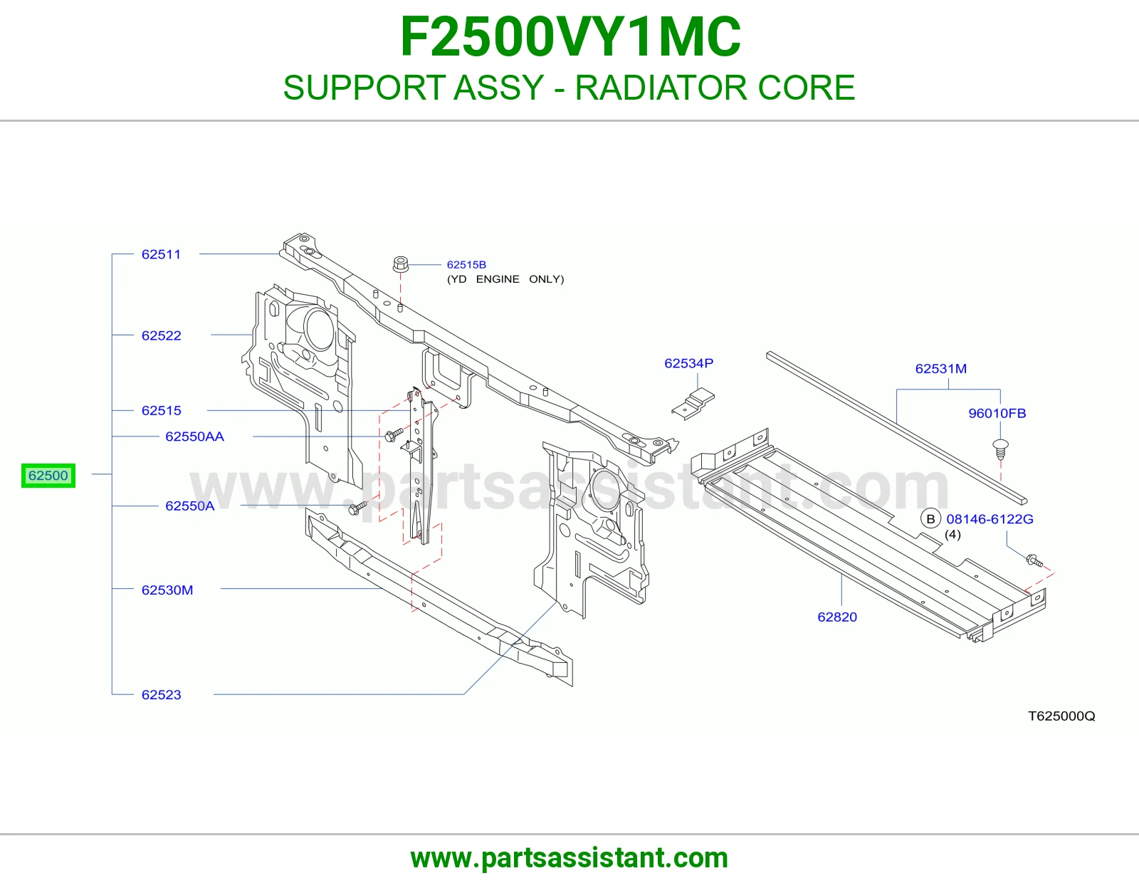 وجهيه امامي F2500VY1MC