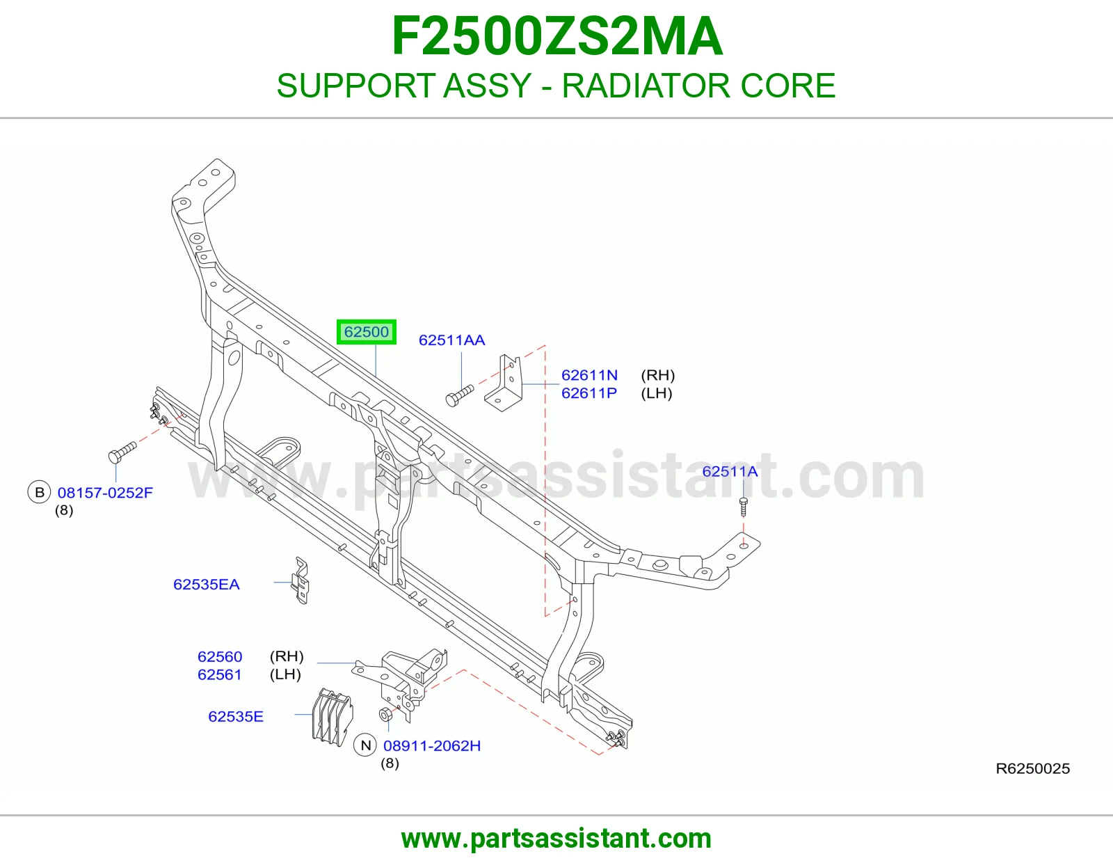 وجهيه امامي F2500ZS2MA