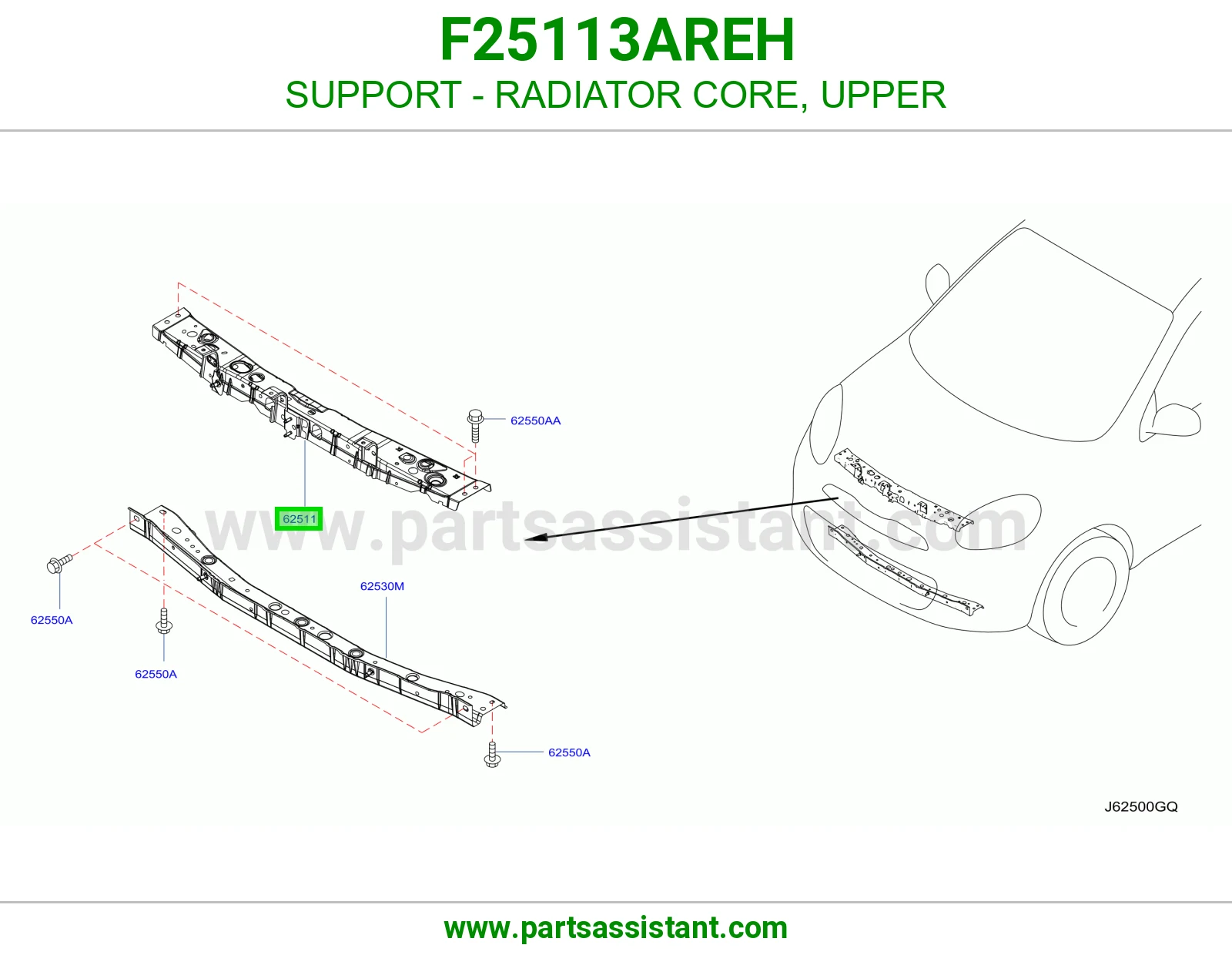قاعدة قلب رديتر فوق F25113AREH
