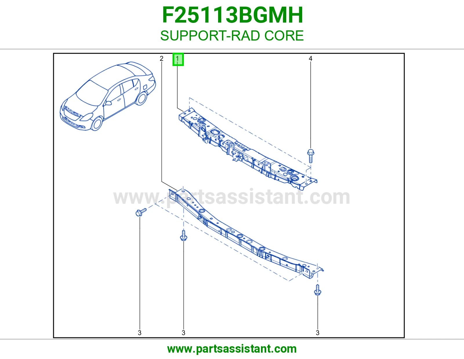 قاعدة قلب رديتر F25113BGMH