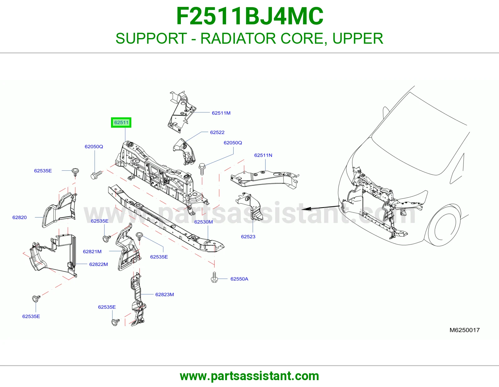 قاعدة قلب رديتر فوق F2511BJ4MC