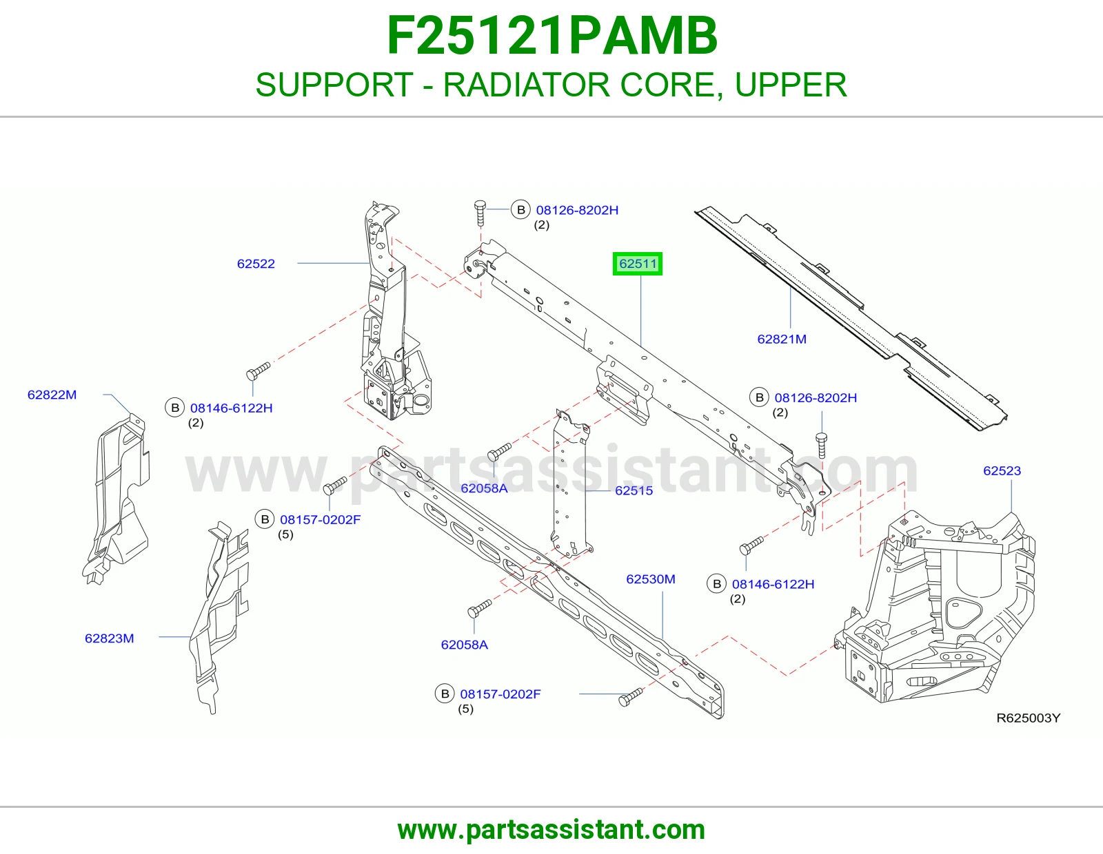 قاعدة قلب رديتر فوق F25121PAMB