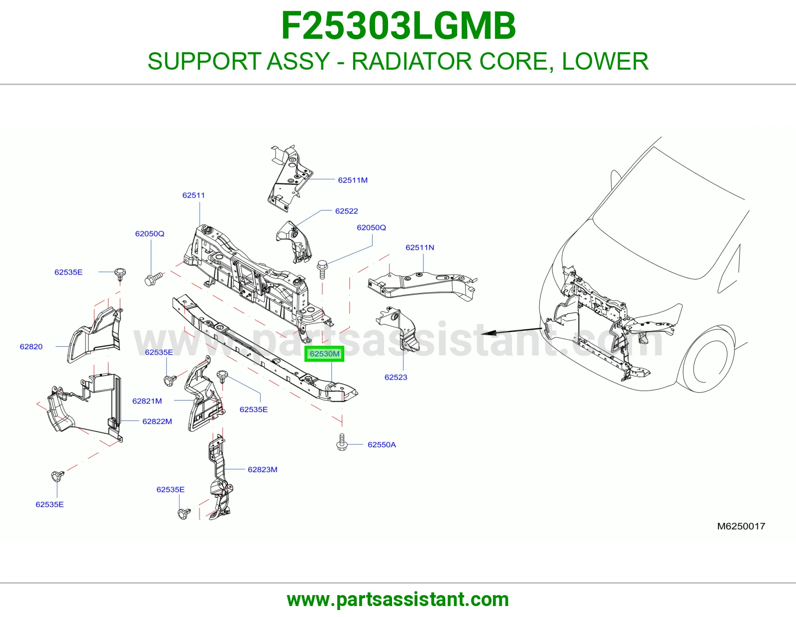 قاعدة قلب رديتر تحت كاملة F25303LGMB