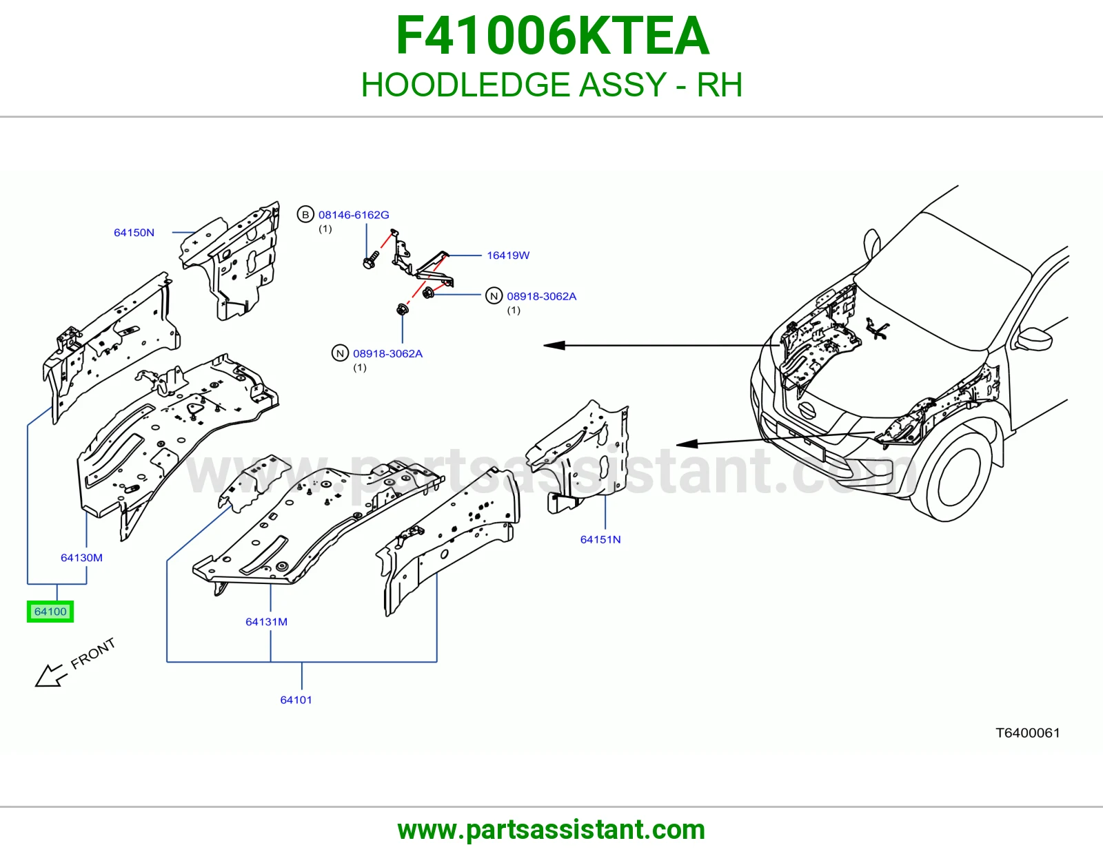 لحية يمين كاملة F41006KTEA