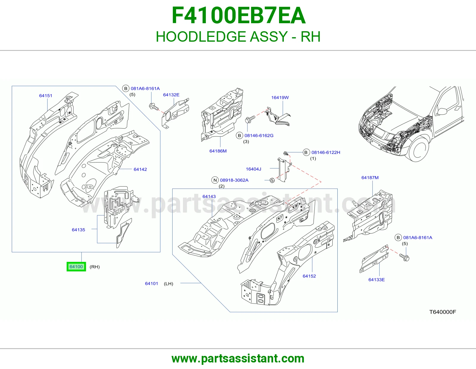 لحية يمين كاملة F4100EB7EA