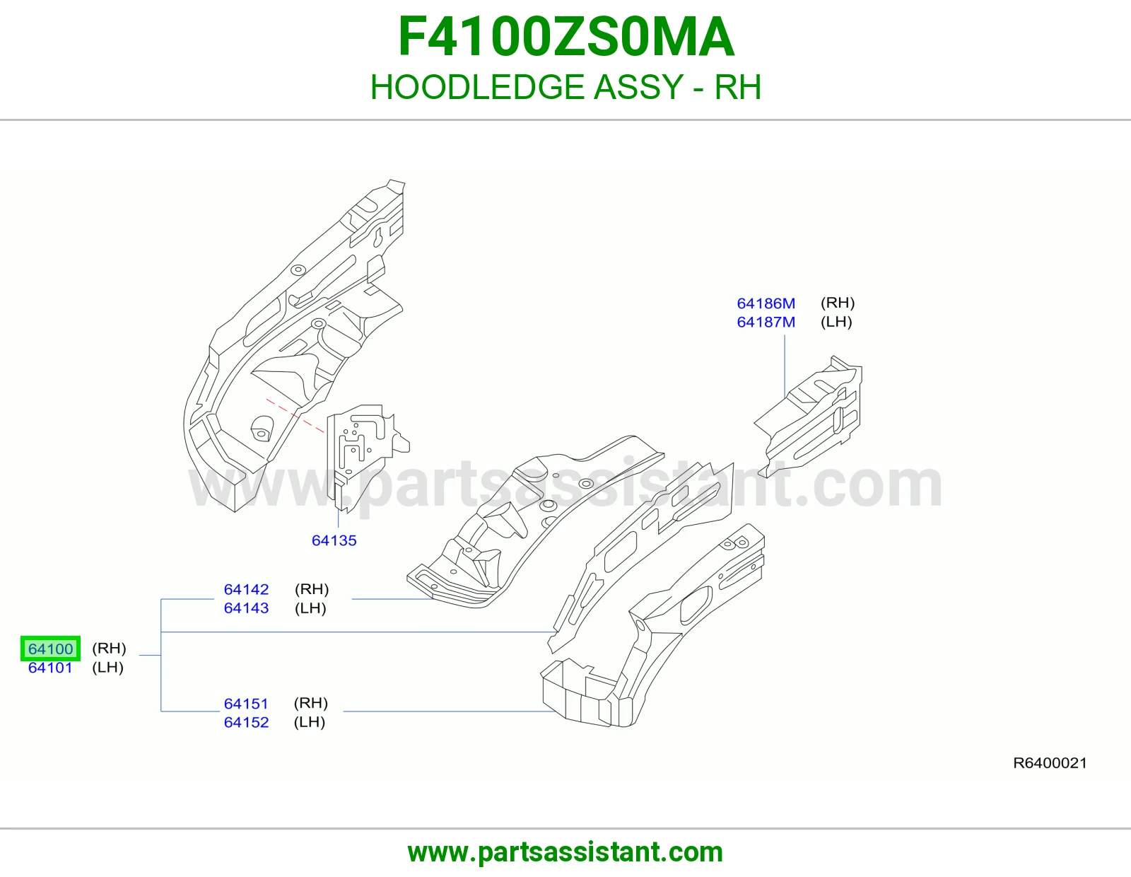 لحية يمين كاملة F4100ZS0MA