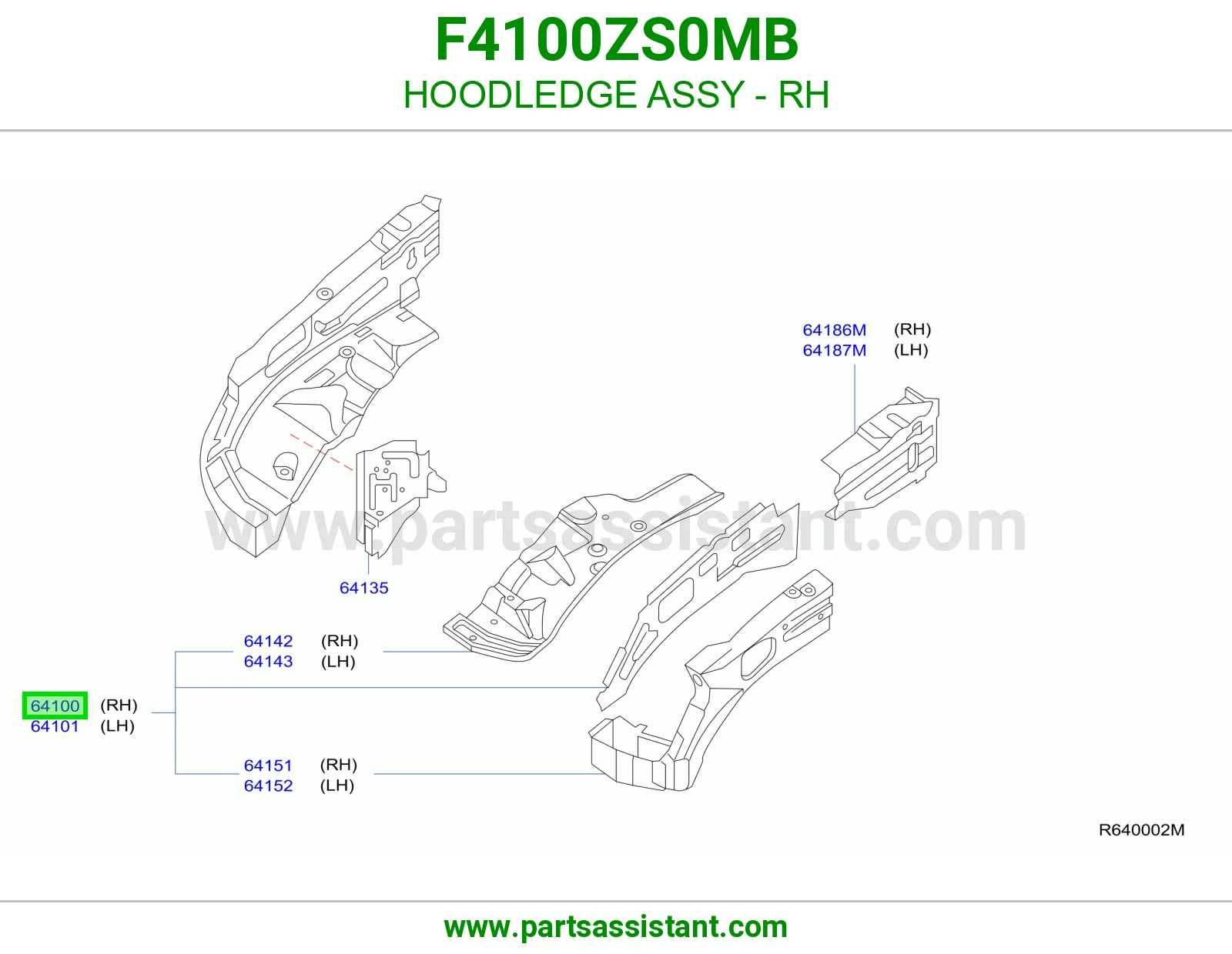 لحية يمين كاملة F4100ZS0MB