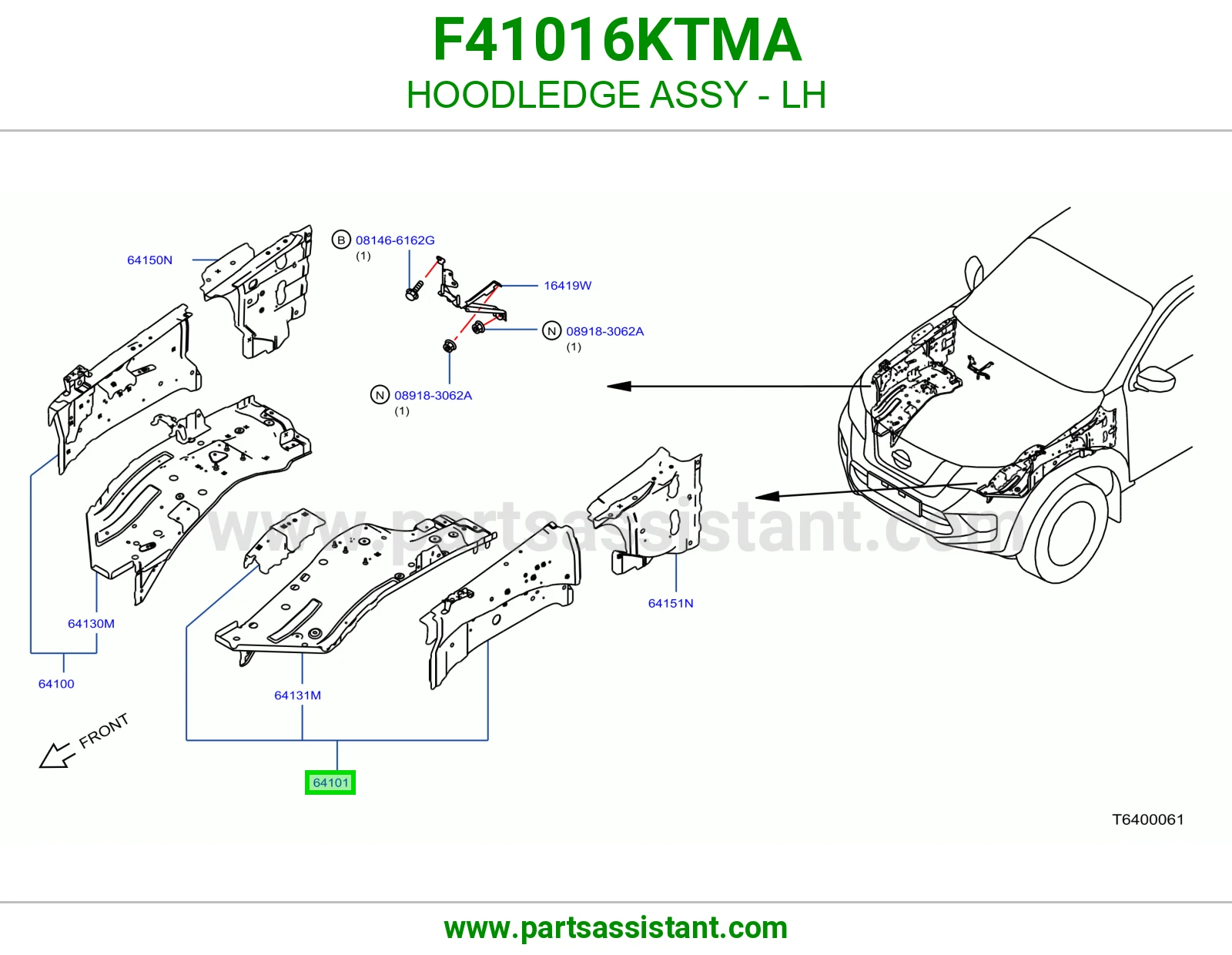 لحية يسار كاملة F41016KTMA