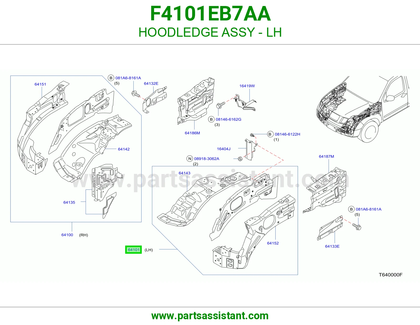 لحية يسار كاملة F4101EB7AA