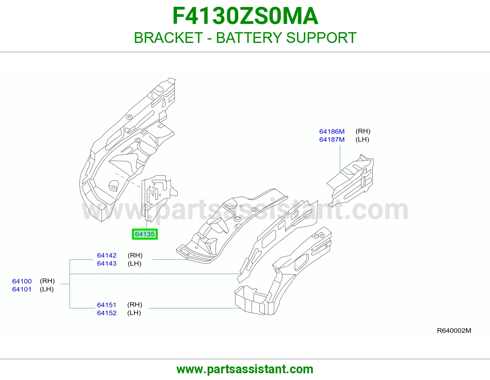 قاعدة بطارية F4130ZS0MA