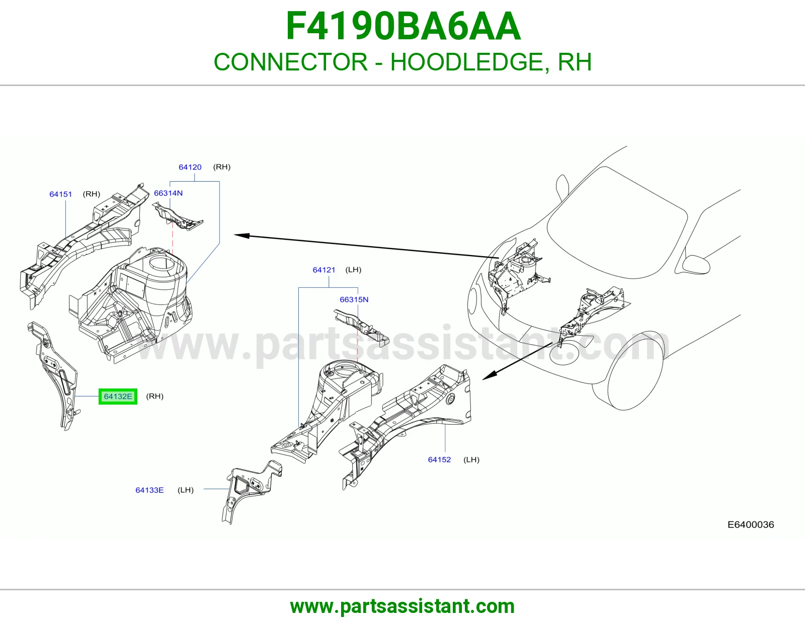فيش حافة حوض كبوت يمين F4190BA6AA