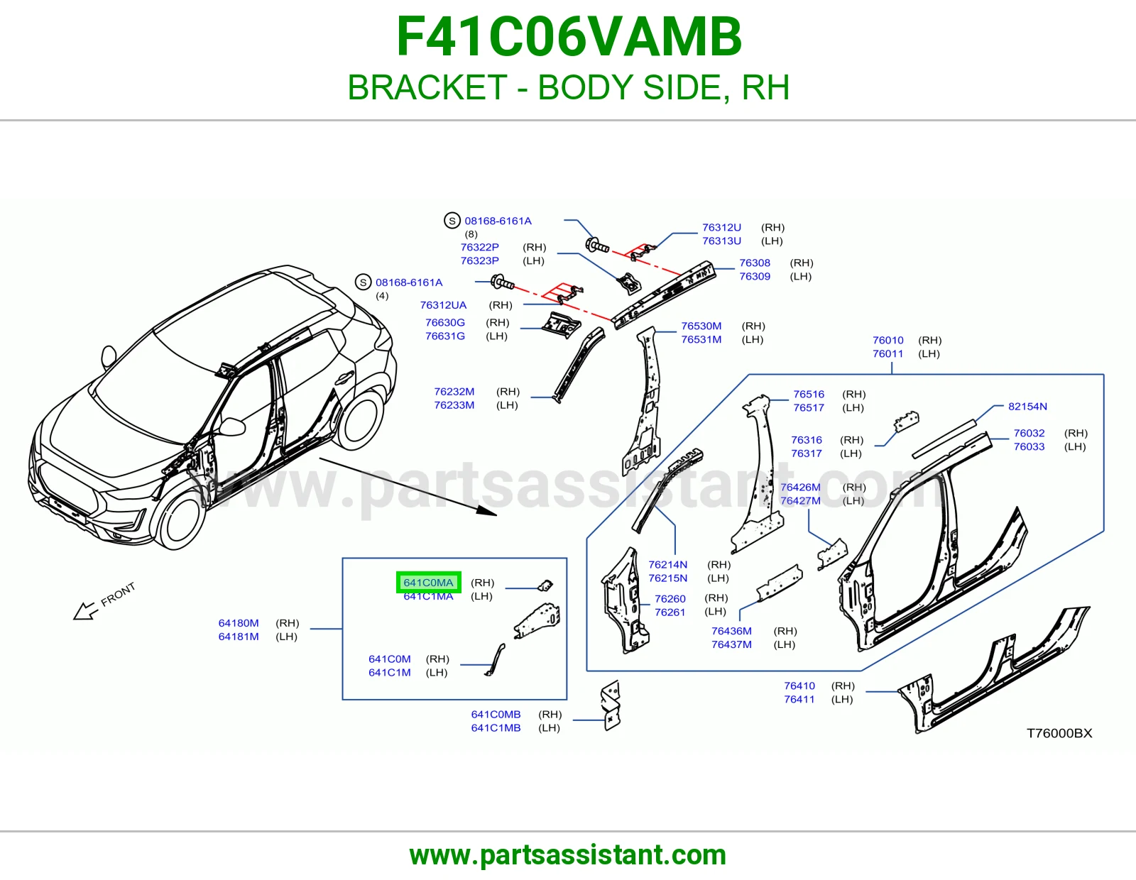 قاعدة جانب بودي يمين F41C06VAMB