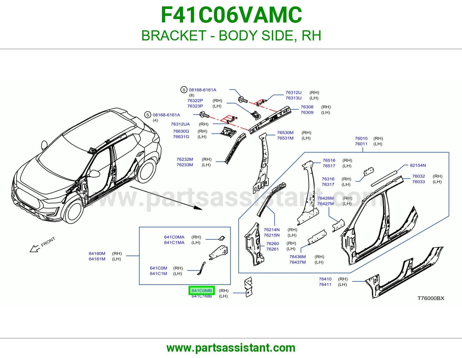 قاعدة جانب بودي يمين F41C06VAMC
