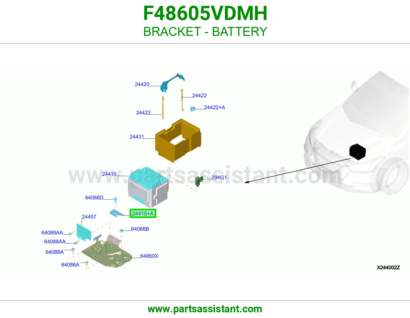 كرسي بطاريه F48605VDMH