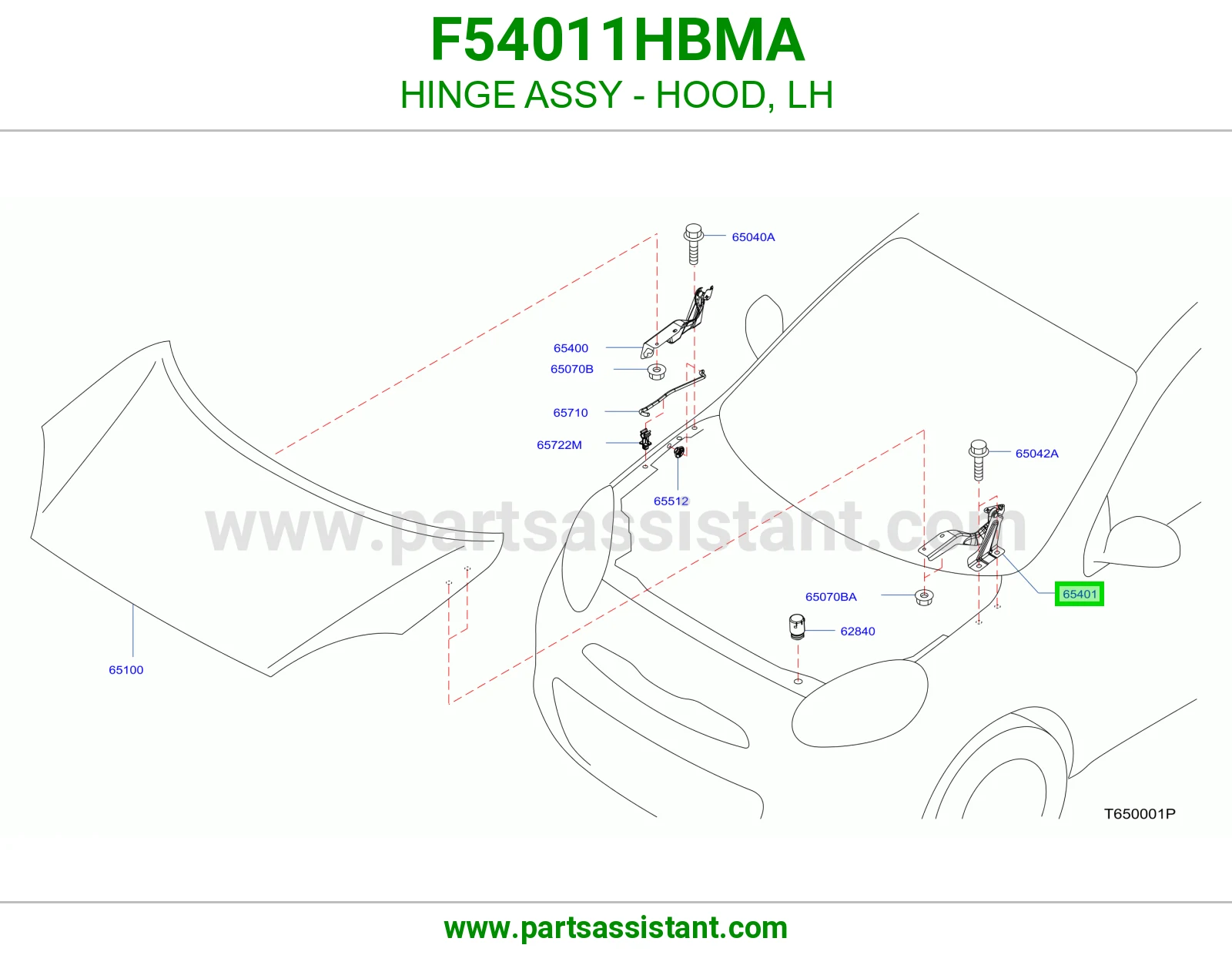 مفصله كبوت يسار F54011HBMA