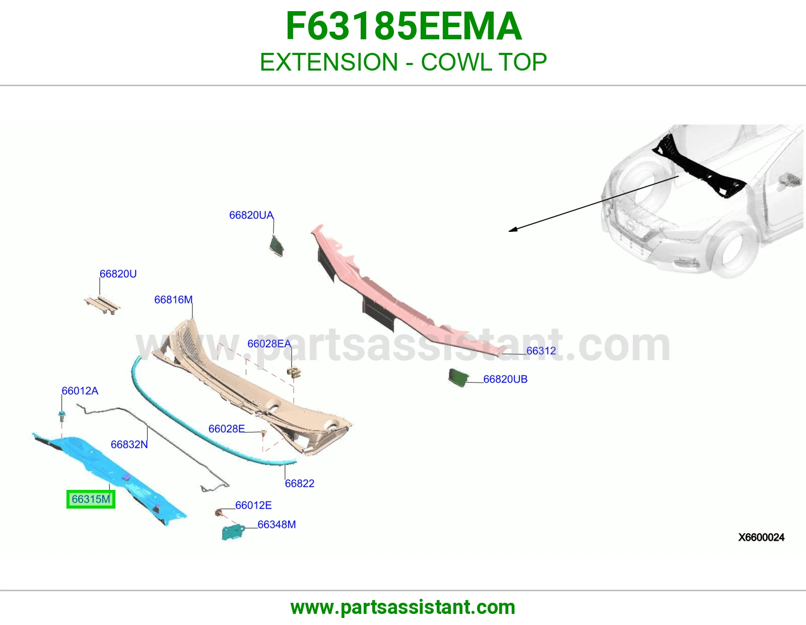 تكملة شبك مساحات F63185EEMA
