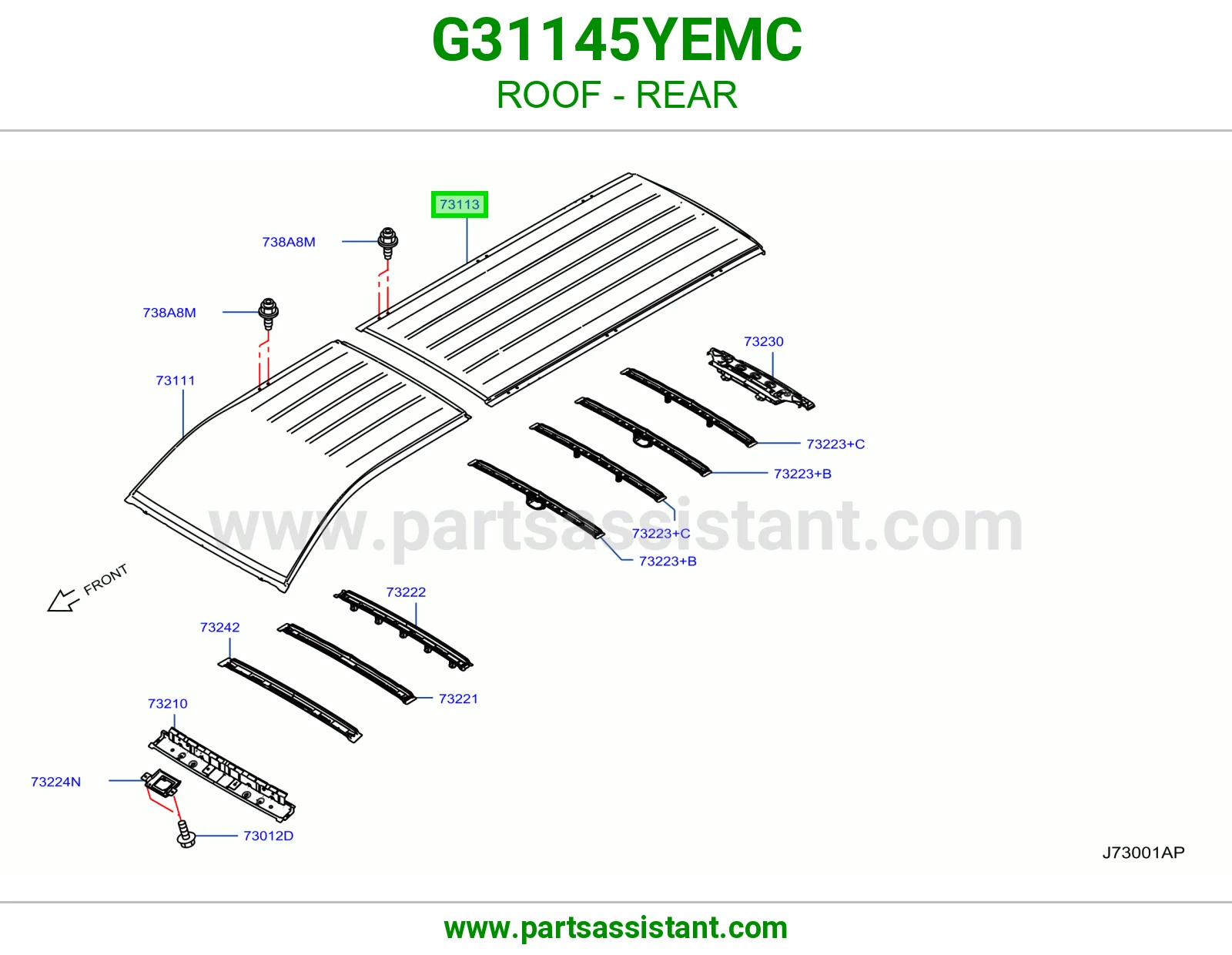 سقف خلفي G31145YEMC