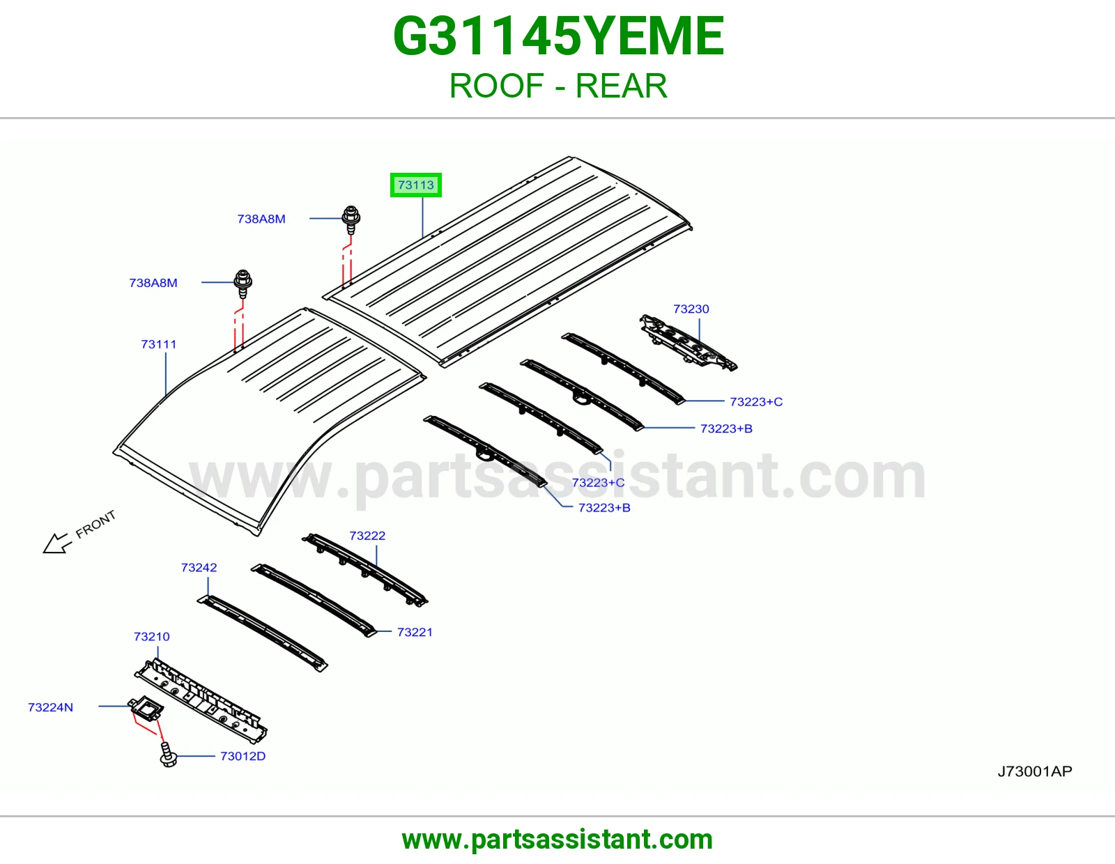 سقف خلفي G31145YEME