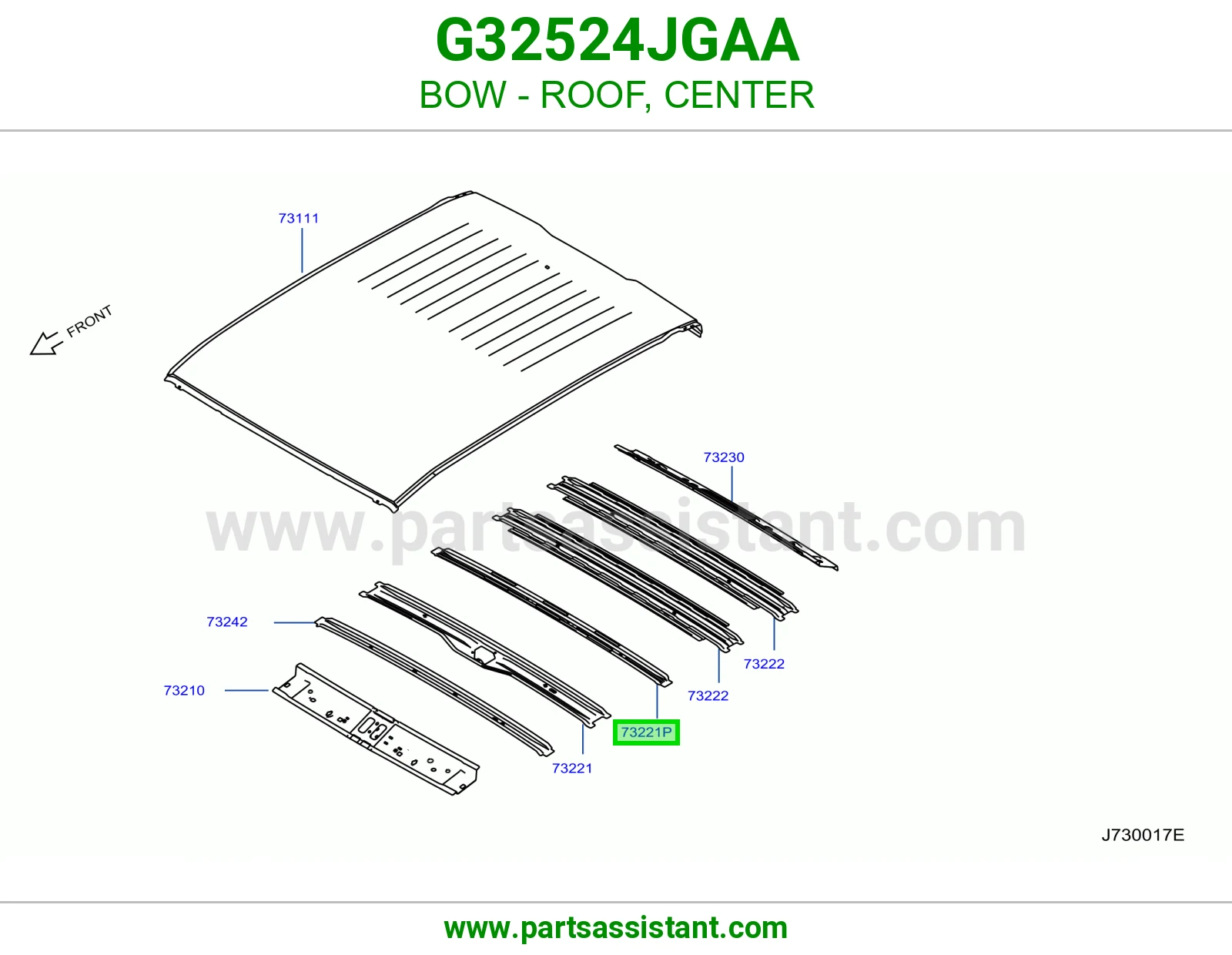 قوس سقف وسط G32524JGAA