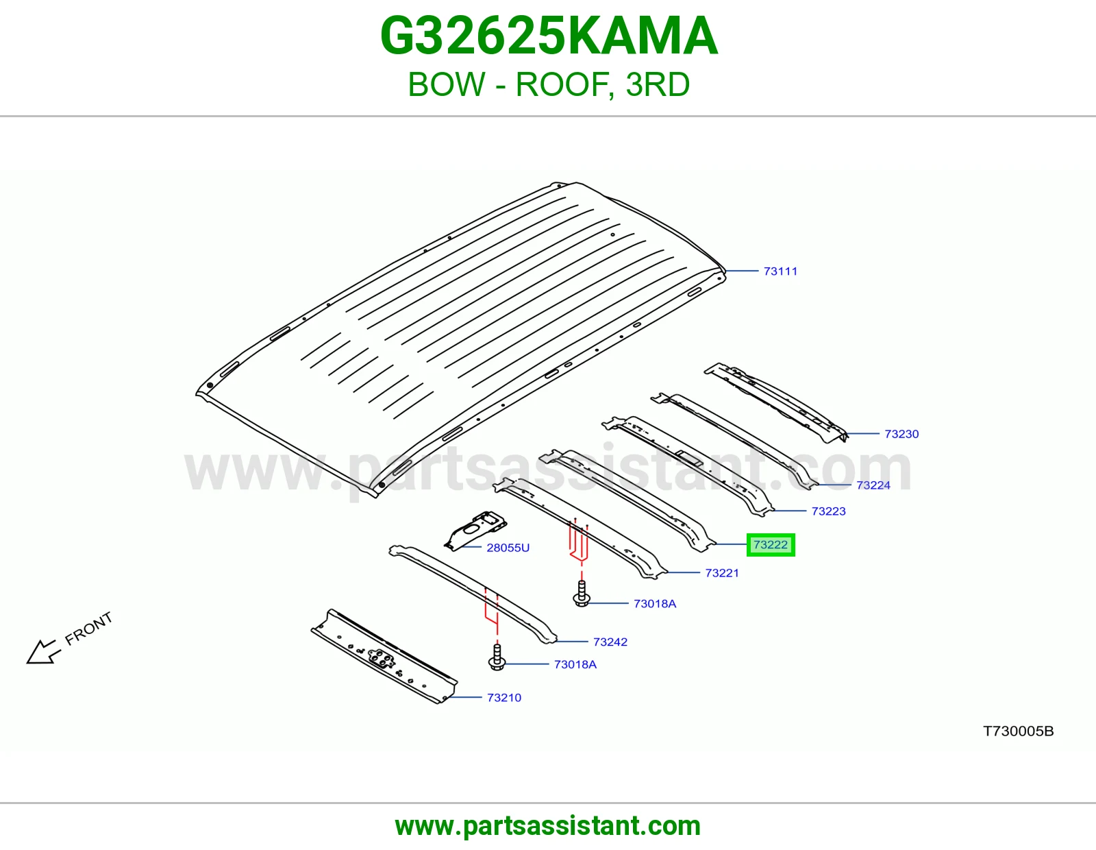 قوس سقف ثالث G32625KAMA