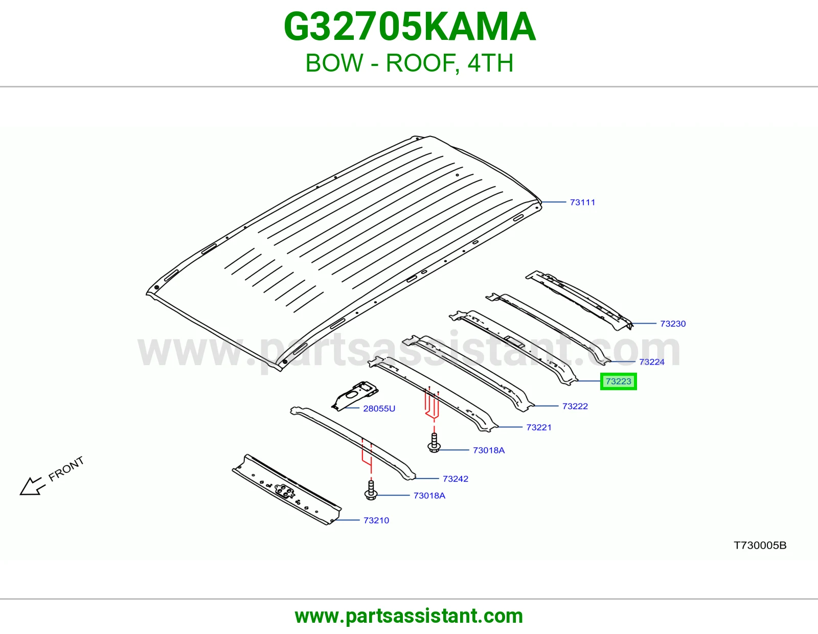 قوس سقف رابع G32705KAMA