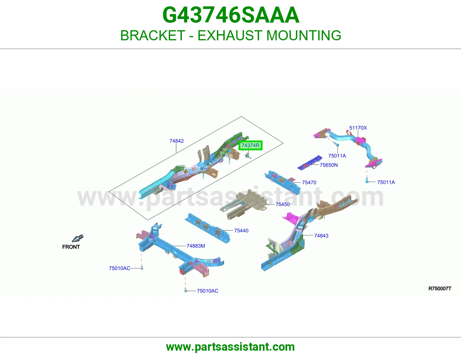 قاعدة شكمان G43746SAAA