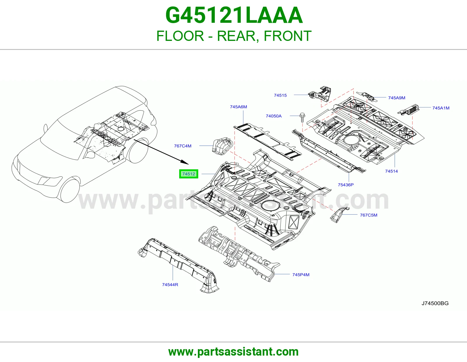 أرضية خلفي أمامي G45121LAAA