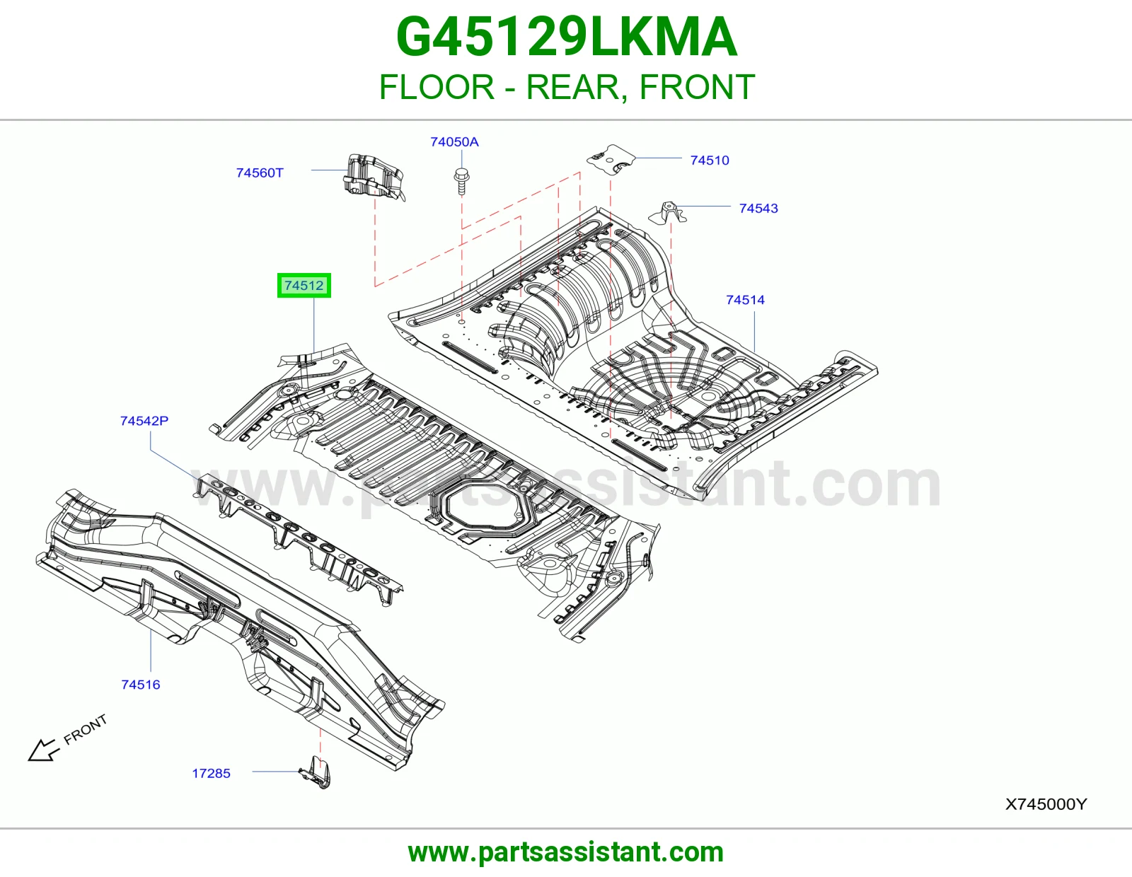 أرضية خلفي أمامي G45129LKMA