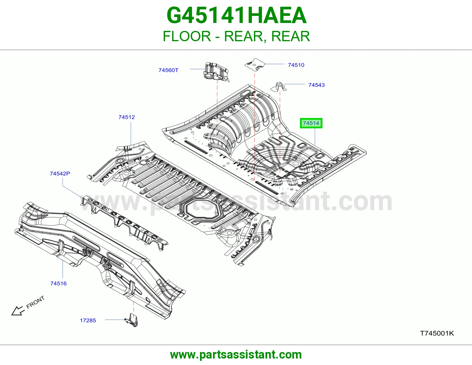 أرضية خلفي G45141HAEA