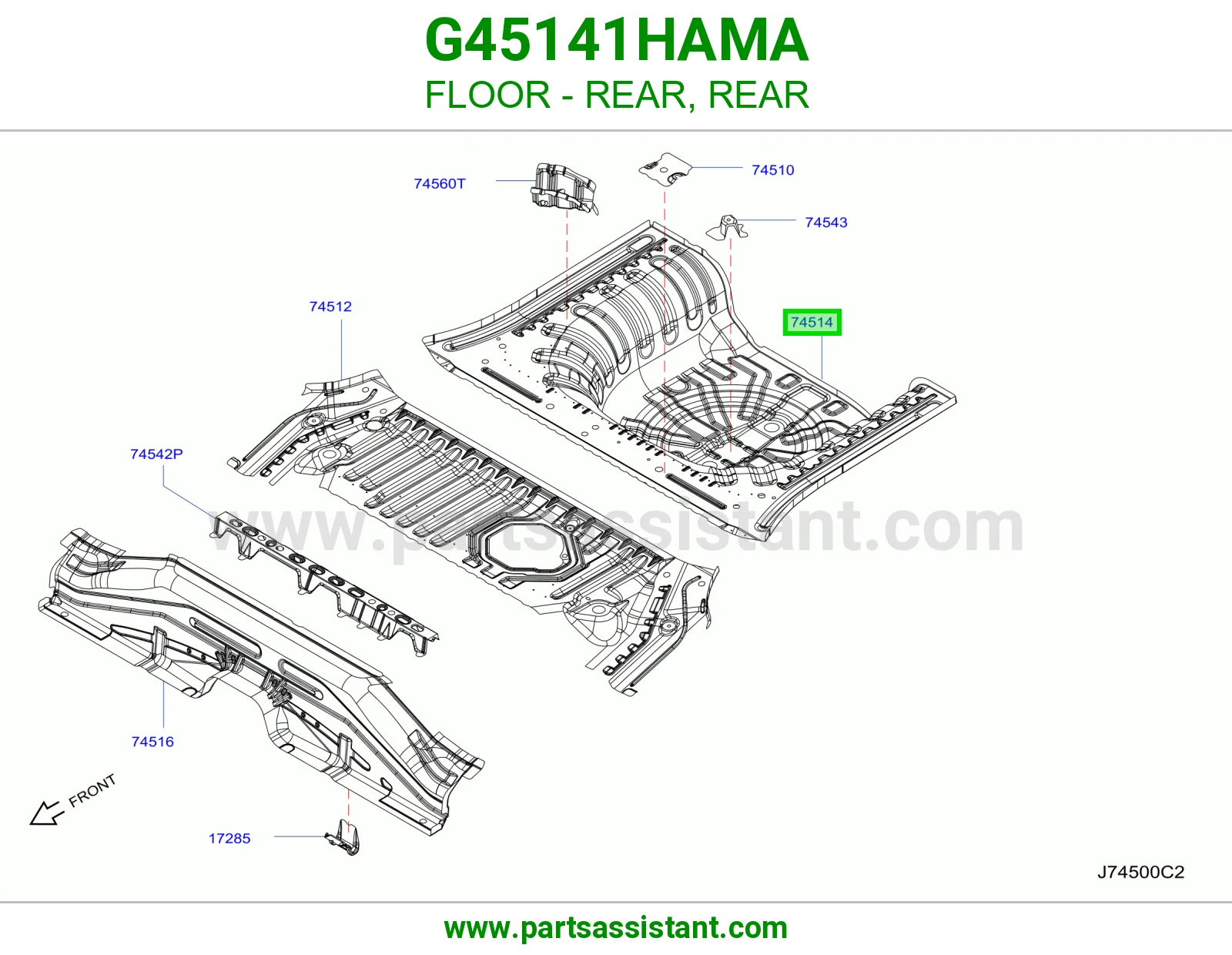 أرضية خلفي G45141HAMA