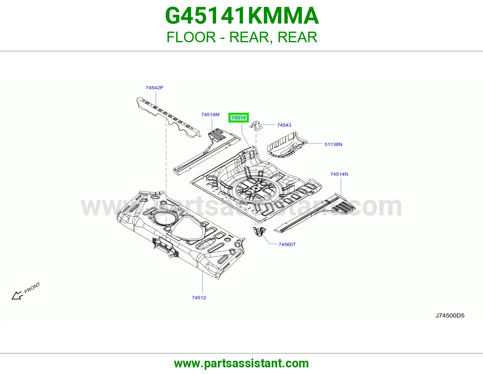 أرضية خلفي G45141KMMA