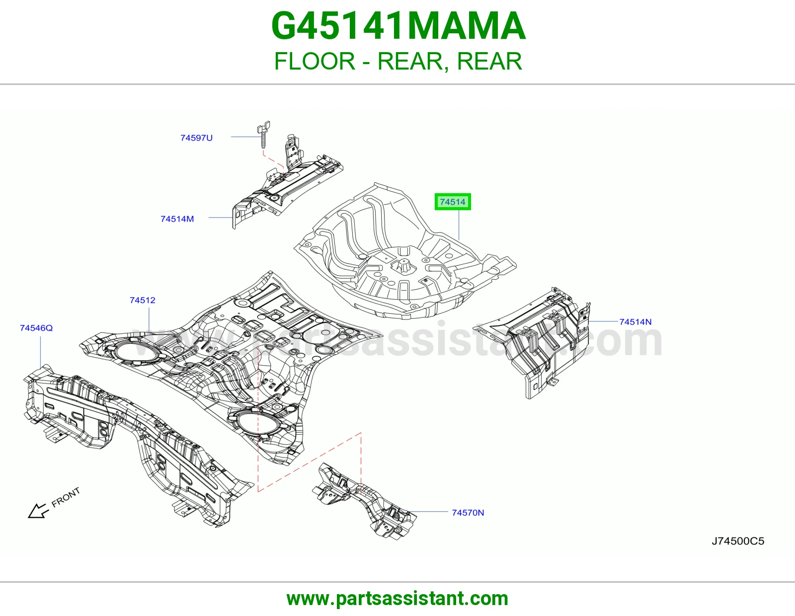 أرضية خلفي G45141MAMA
