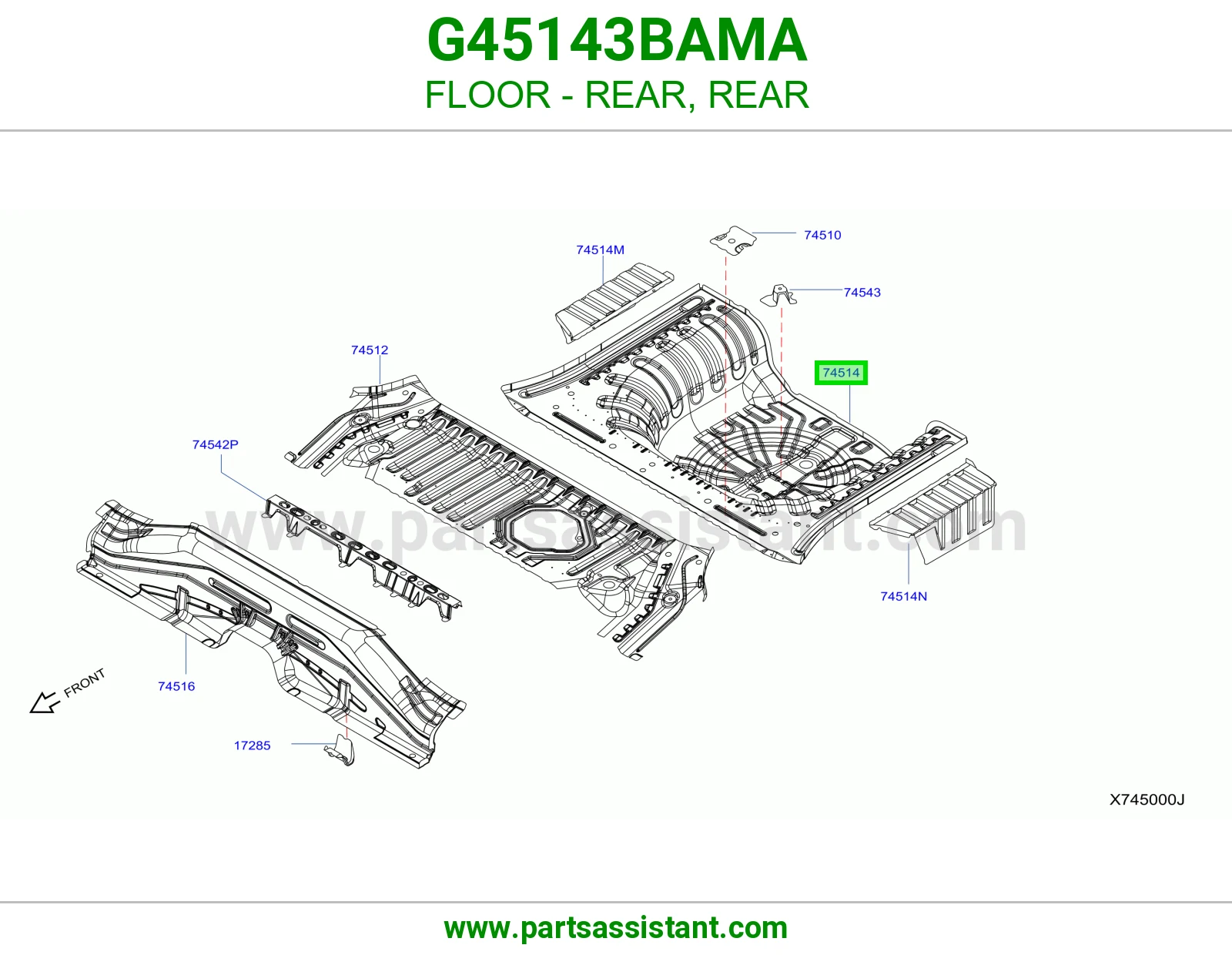 أرضية خلفي G45143BAMA