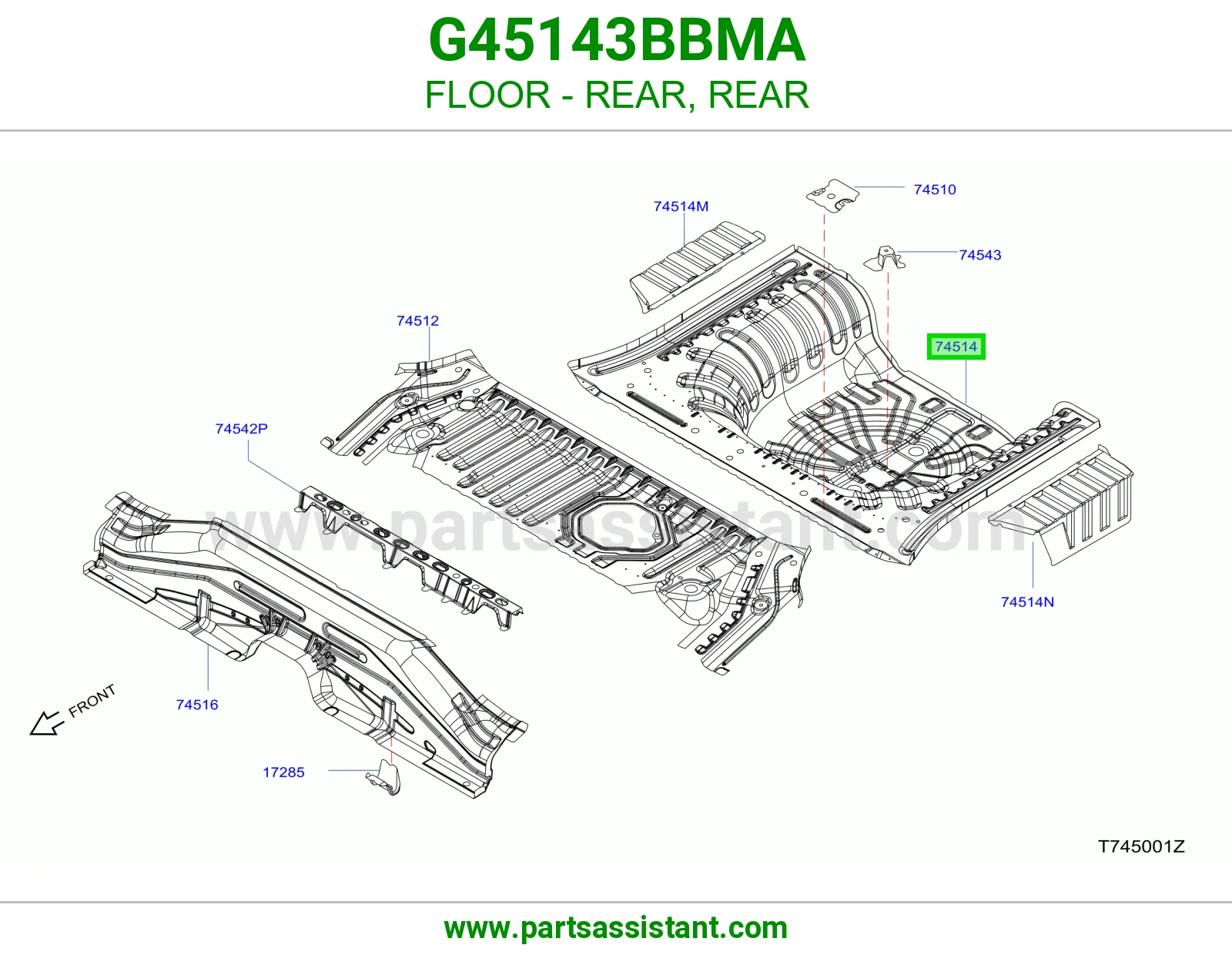 أرضية خلفي G45143BBMA