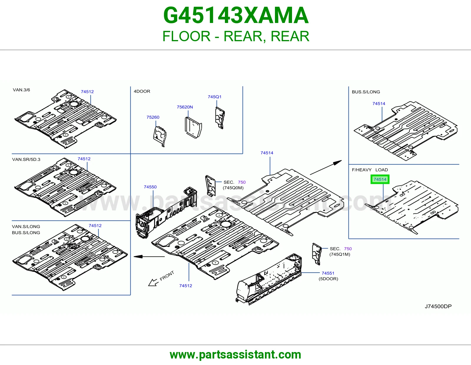أرضية خلفي G45143XAMA