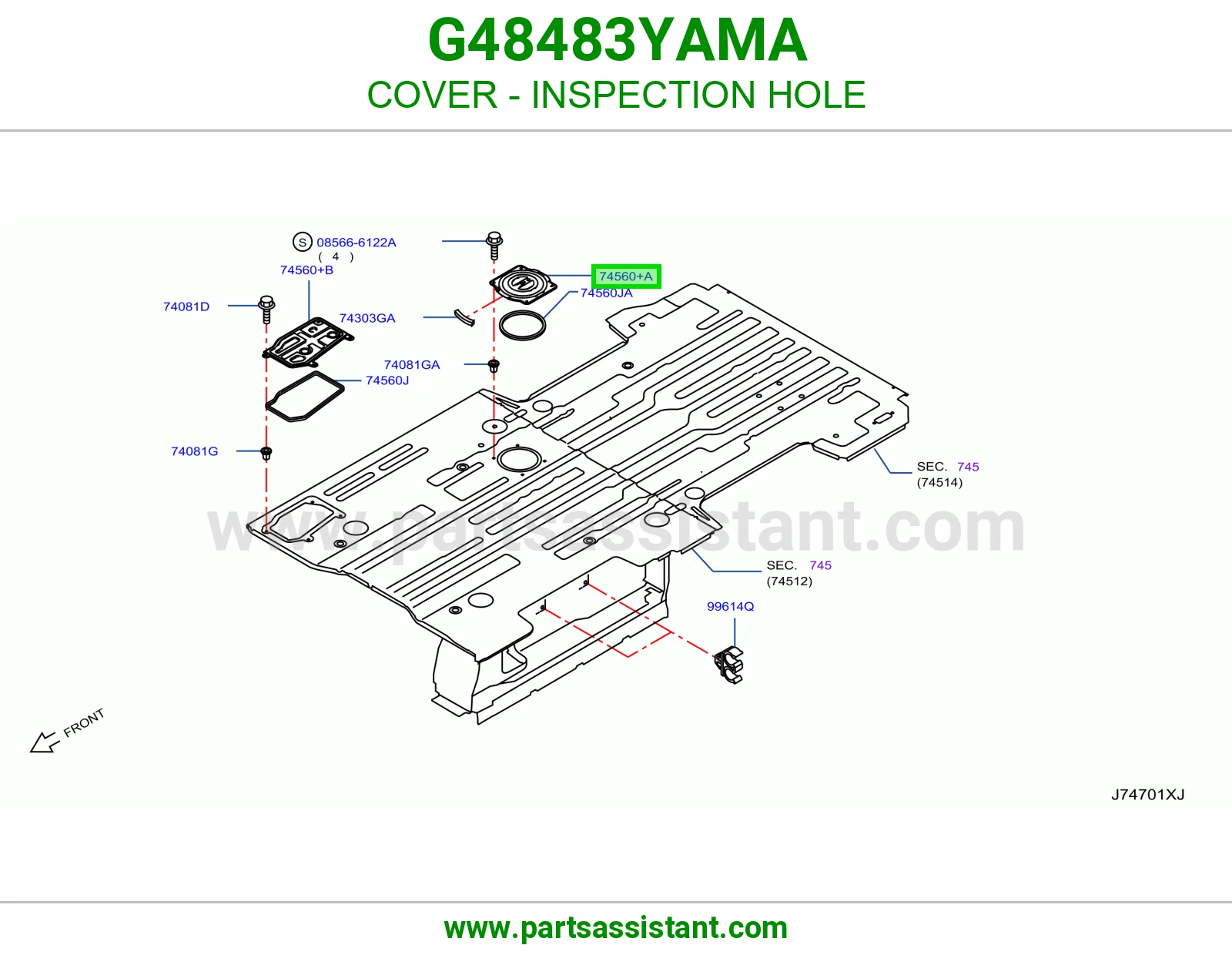 غطاء فتحة فحص G48483YAMA