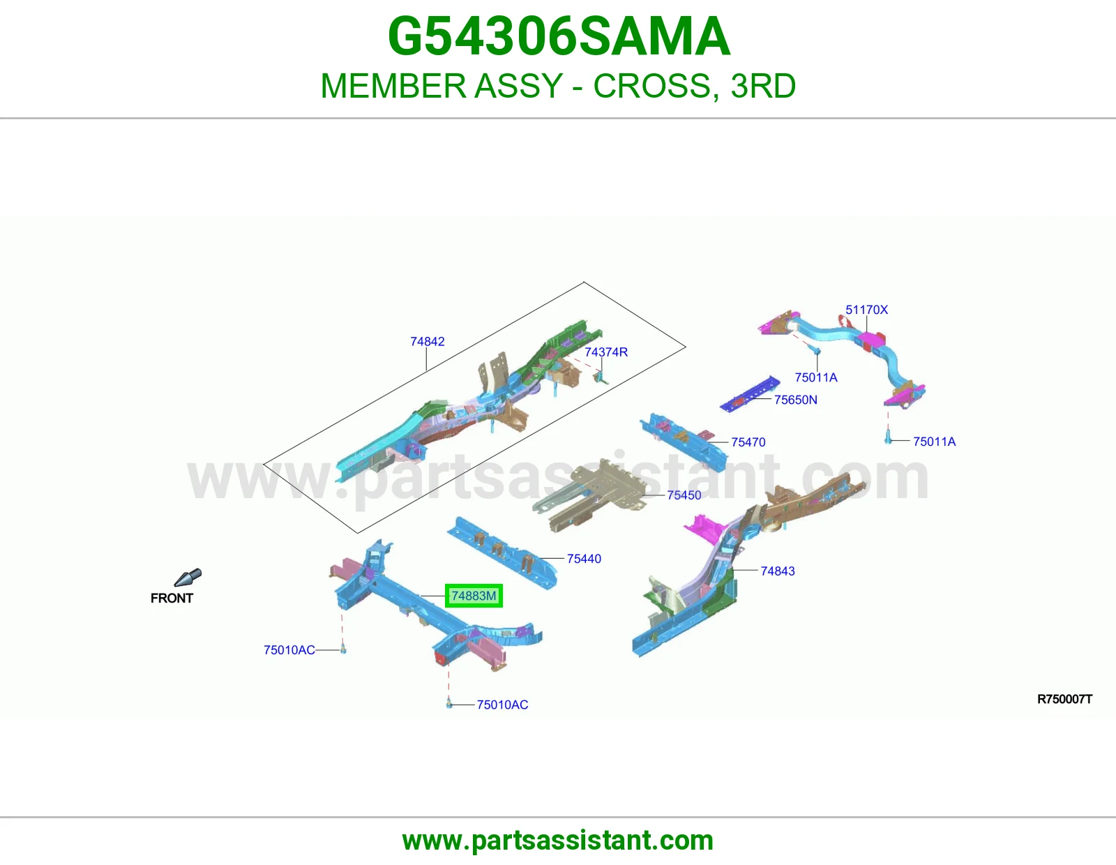 كمر جسر ثالث كامل G54306SAMA