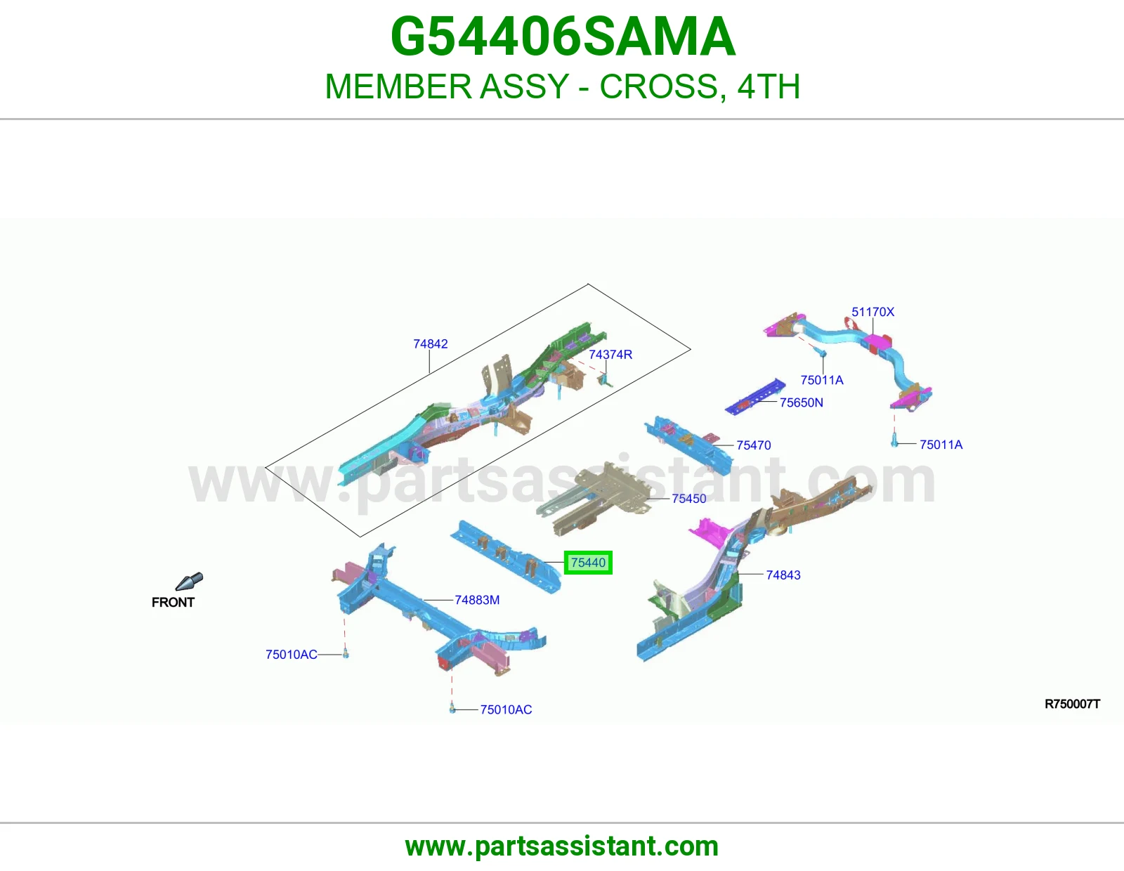 كمر جسر رابع كامل G54406SAMA