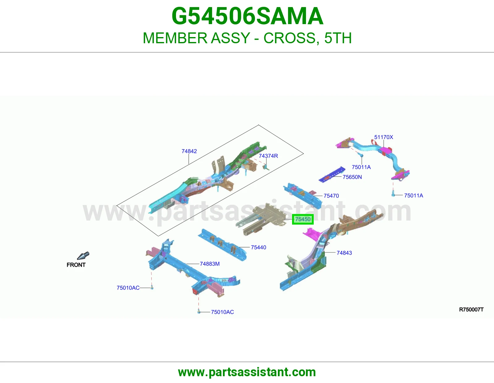 كمر جسر خامس كامل G54506SAMA