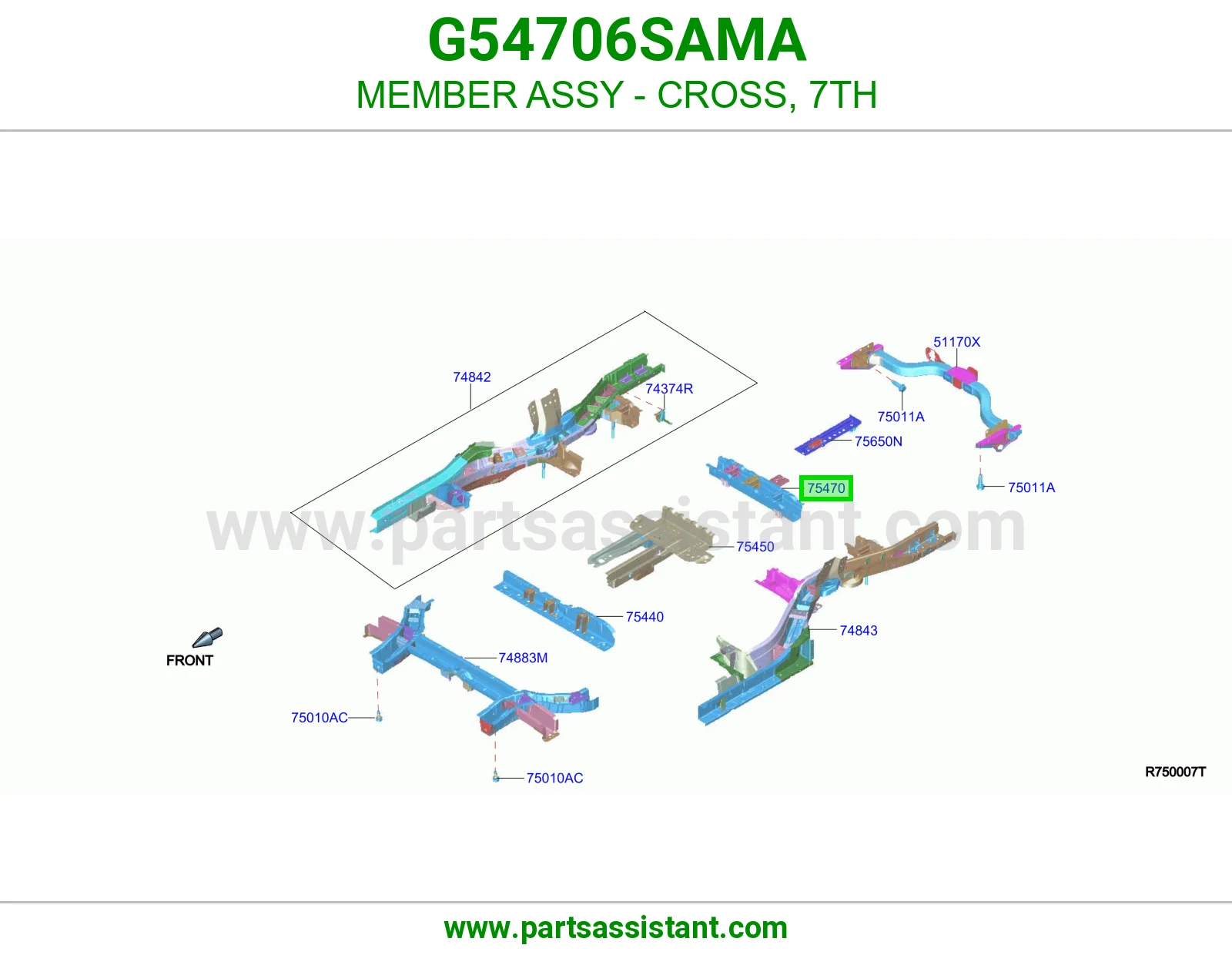 كمر جسر سابع كامل G54706SAMA