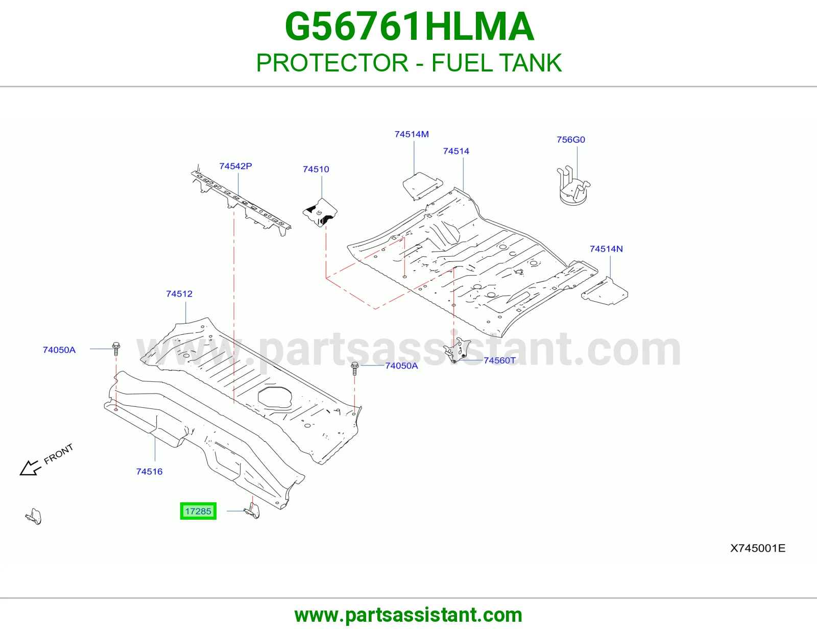 واقي تانكي بنزين G56761HLMA