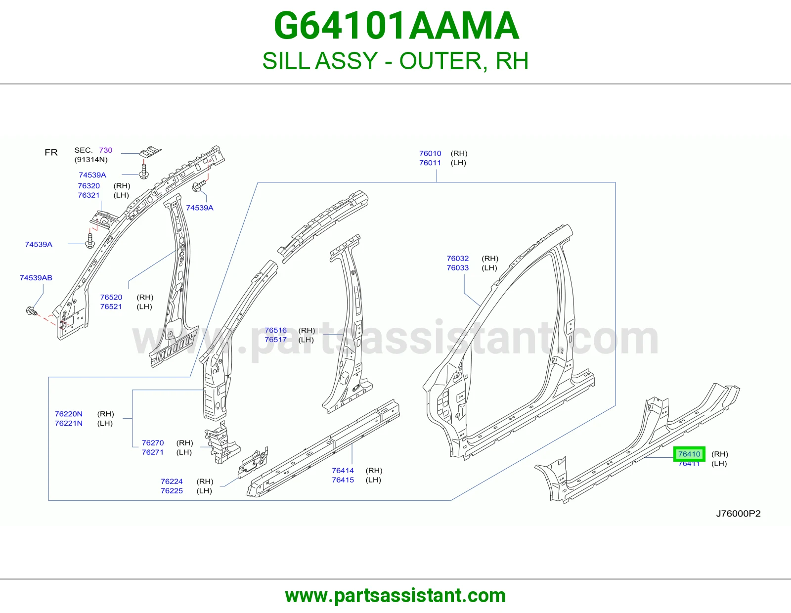 سمكه تحت يمين G64101AAMA