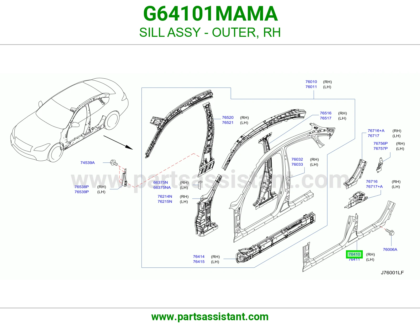 سمكه تحت يمين G64101MAMA
