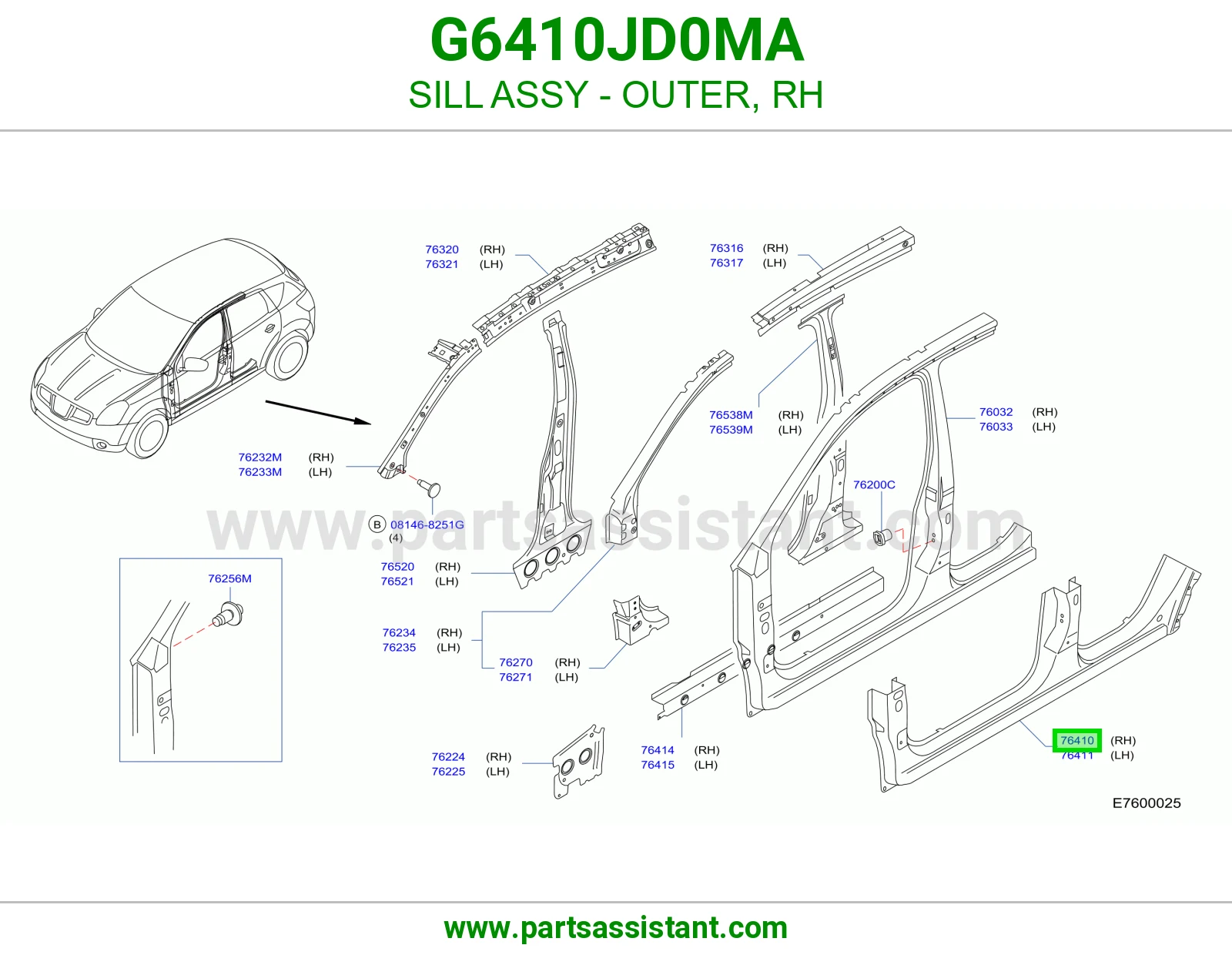 سمكه تحت يمين G6410JD0MA