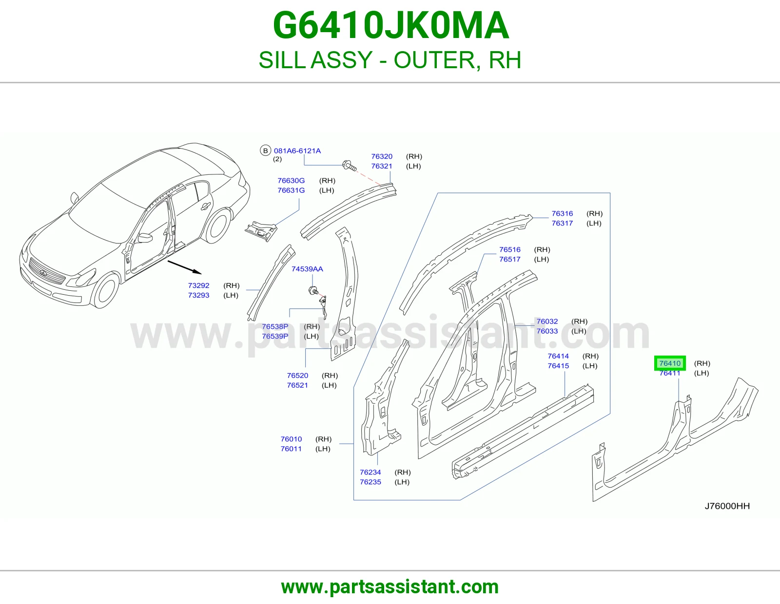 سمكه تحت يمين G6410JK0MA