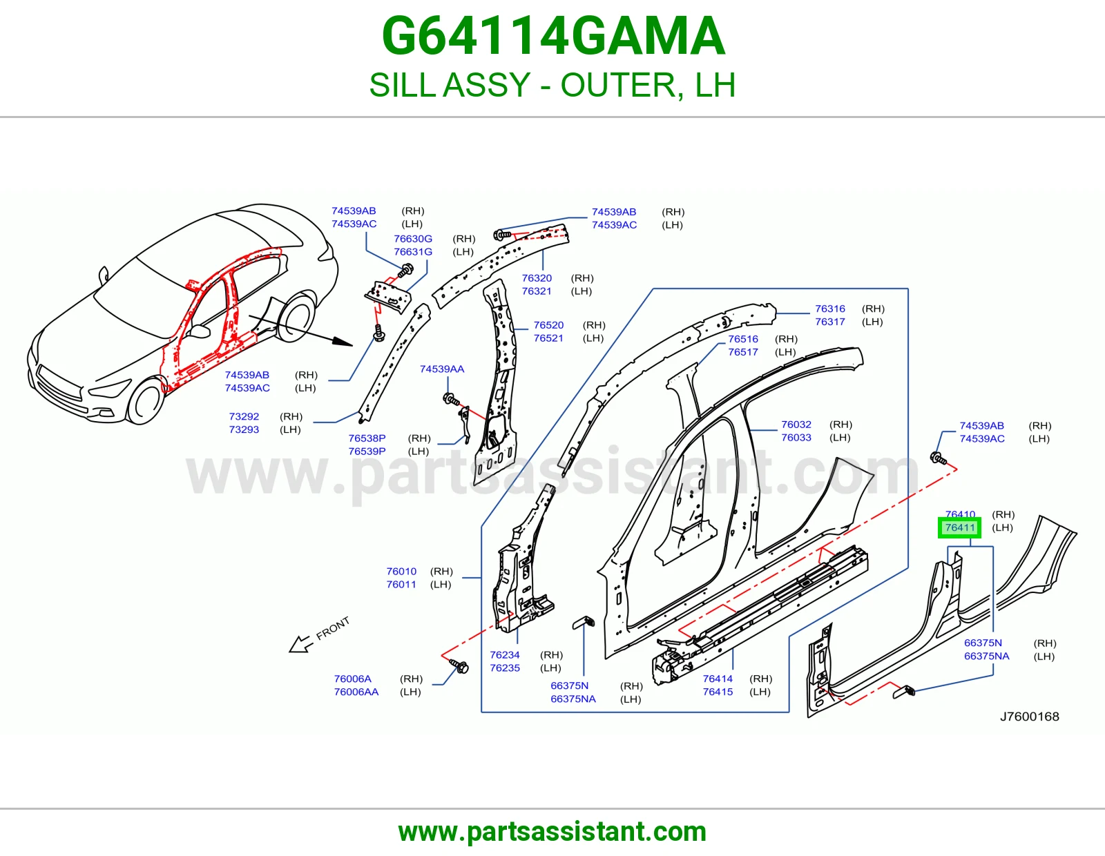سمكه تحت يسار G64114GAMA